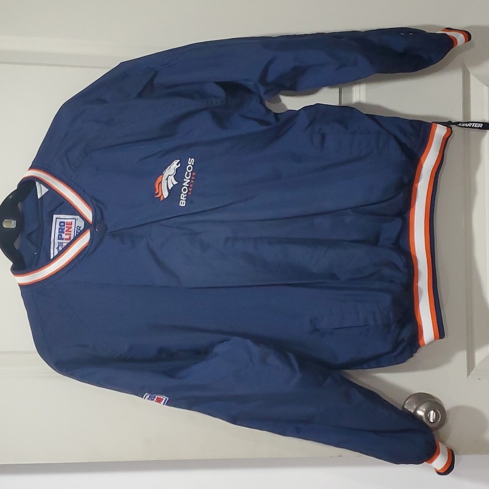 💙NFL Broncos slick jacket🧡